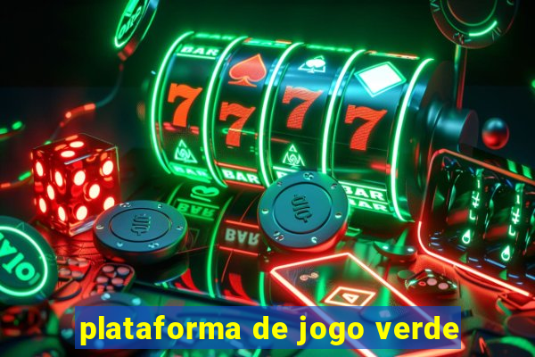 plataforma de jogo verde